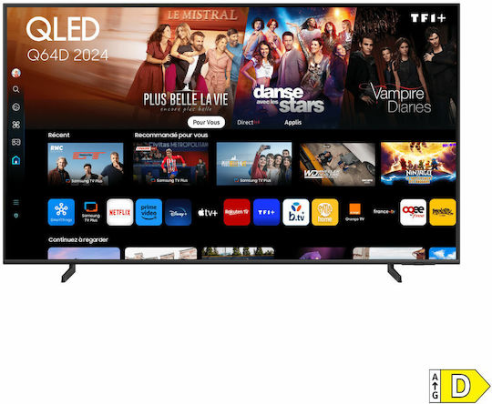 Samsung Smart Television 75" 4K UHD QLED TQ75Q64DAUXXC HDR (2024) view 2