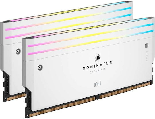 Corsair Dominator Titanium RGB DDR5 48GB RAM with 2x24GB Modules and Speed 7200 for Desktop CMP48GX5M2X7200C36W view 2