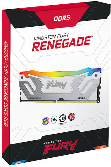 Kingston Fury Renegade RGB DDR5 with Module 1x24GB and Speed 8400 for Desktop KF584CU40RWA-24 view 3