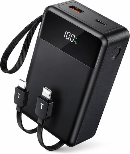 Hoco DB88A Power Bank 20000mAh with USB-A Port and USB-C Port Power Delivery / Quick Charge 3.0 Black