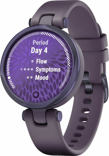 Garmin Lily Sport Aluminium Waterproof Smartwatch with Heart Rate Monitor (Midnight Orchid Bezel with Deep Orchid Case and Silicone Band) view 2