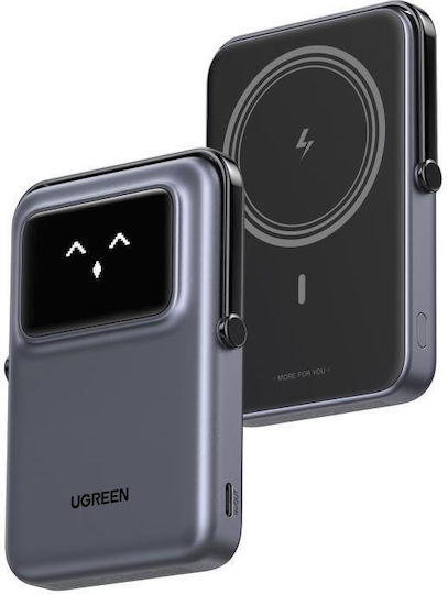 Ugreen PB572 Power Bank 10000mAh 20W Power Delivery Gray view 2