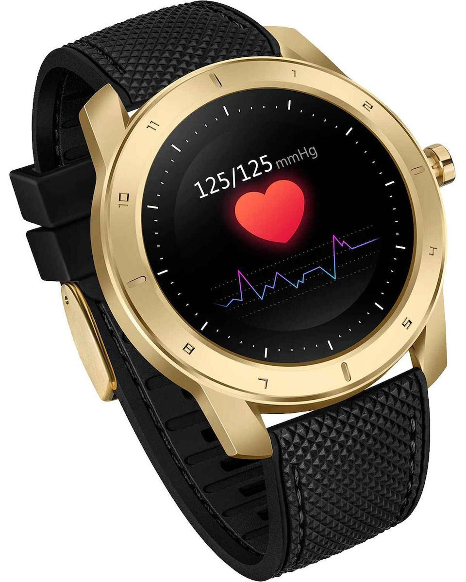 Kenneth Cole Stainless Steel 45mm Smartwatch (Black) – vizualizare 6