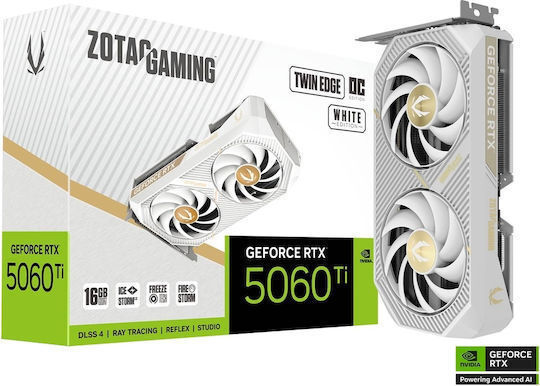Zotac GeForce RTX 5060 Ti 16GB GDDR7 Twin Edge OC White Graphics Card ZT-B50620Q-10M view 4