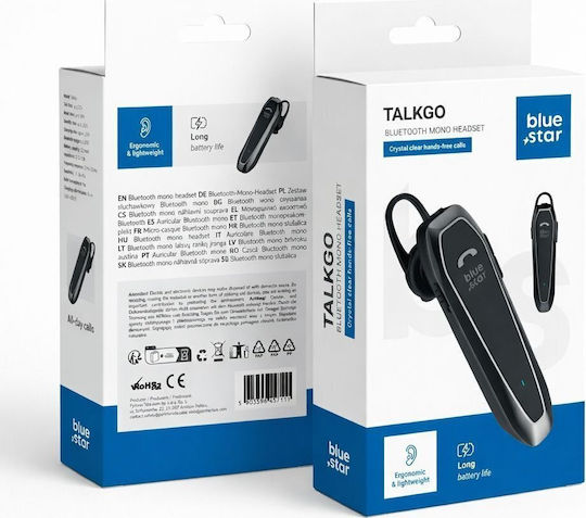 Blue Star TalkGo In-ear Bluetooth Handsfree Headset Black