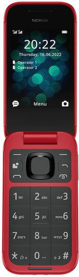Nokia 2660 Flip Dual SIM (48MB/128MB) Mobile with Buttons (English Menu) Red view 6