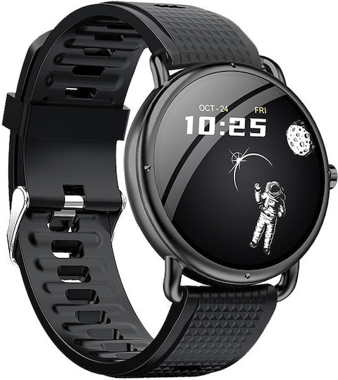 Bluetech Sh8 Smartwatch with Heart Rate Monitor (Black)