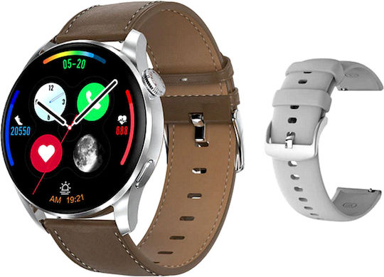 Classy Premium SmartWatch with Heart Rate Monitor (Silver) view 1