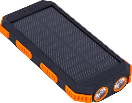Diva SPB Solar Power Bank 10000mAh with 2 USB-A Ports and USB-C Port Orange