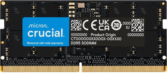 Crucial DDR5 with Module 1x8GB and Speed 5600 for Laptop CT8G56C46S5T view 3