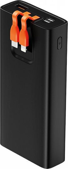 Crystal Audio PBK7K Power Bank 20000mAh 20W with USB-A Port and 2 USB-C Ports Power Delivery / Quick Charge 3.0 Black vue 3
