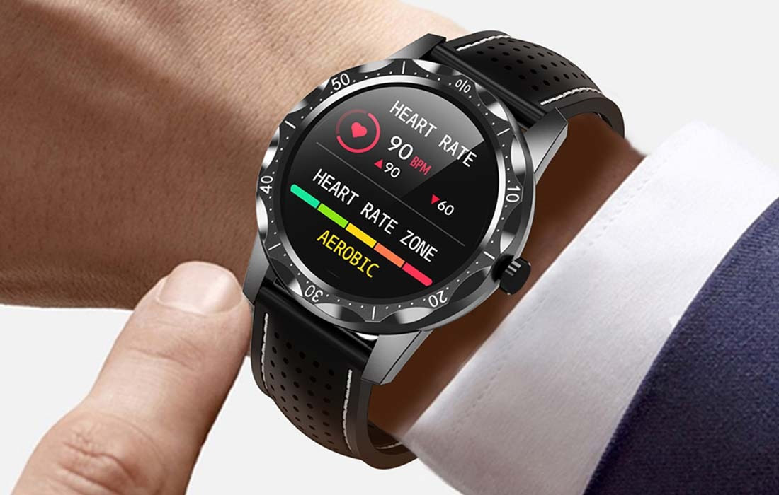 Colmi Sky 1 Plus 43mm Smartwatch with Heart Rate Monitor (Black) view 7