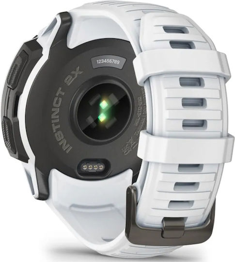 Garmin Instinct 2X Solar 50mm Waterproof Smartwatch with Heart Rate Monitor (Whitestone) vue 5