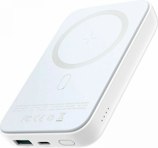 Joyroom JR-W020 MagSafe Power Bank 10000mAh 20W with USB-A Port and USB-C Port Power Delivery White