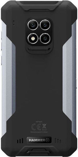Hammer Construction & Watch Plus Dual SIM (6GB/128GB) Resistant Smartphone Silver view 5