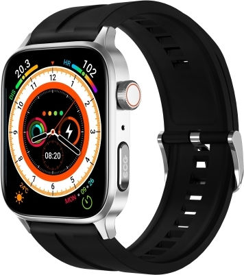 Hamtod GT22 Stainless Steel Smartwatch with Heart Rate Monitor (Silver)