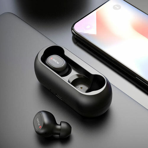 QCY T1c In-ear Bluetooth Handsfree Earphones with Charging Case Black view 4