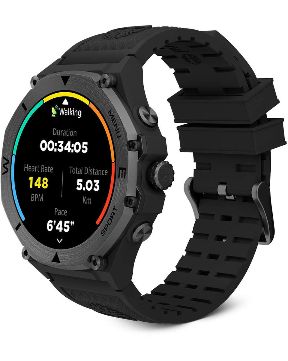 Timberland Trail Force S2 47mm Smartwatch with Heart Rate Monitor (Black) view 2
