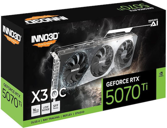 Inno 3D GeForce RTX 5070 Ti 16GB GDDR7 X3 OC Graphics Card view 3