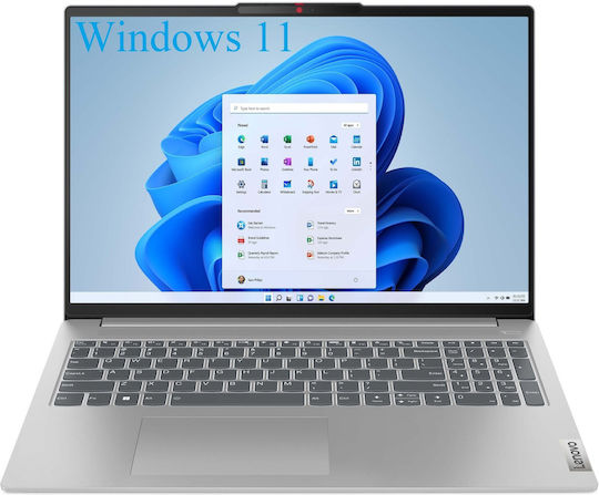Lenovo IdeaPad Slim 5 16IAH8 16" IPS FHD+ (i5-12450H/16GB/512GB SSD/W11 Home) Cloud Grey (FR Keyboard) view 1