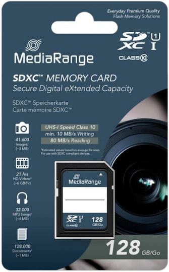 MediaRange SDXC 128GB Class 10 U1 UHS-I view 3