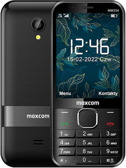 MaxCom MM334 + Car Charger Nokia Micro USB Single SIM Mobile with Buttons Black view 3