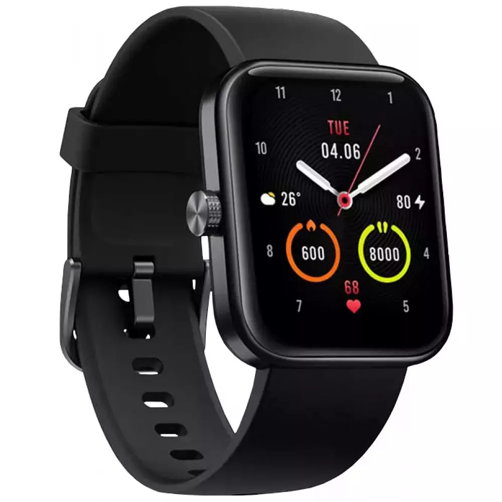 Maimo Watch with Heart Rate Monitor (Black/Orange Strap) view 3