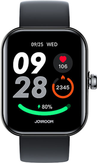Joyroom JR-FT5 Plus Smartwatch with Heart Rate Monitor (Black) view 9