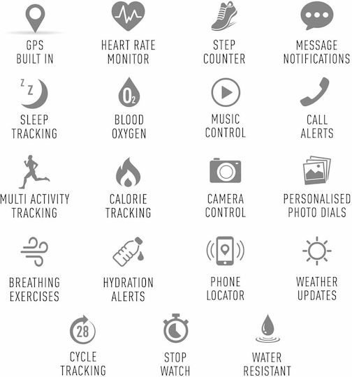 Reflex Active Series 18 45mm Smartwatch with Heart Rate Monitor (Khaki) view 5