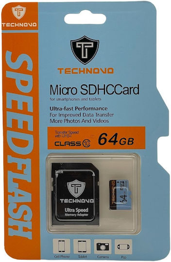 Technovo microSDHC 32GB Class 10 UHS-I with Adapter view 2