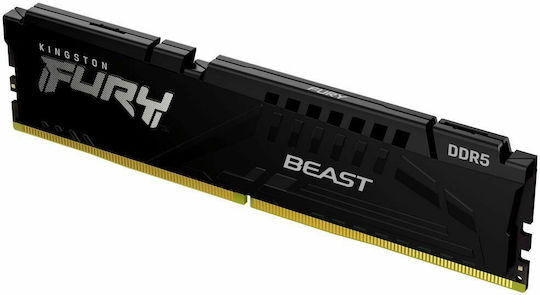 Kingston Fury Beast 16GB DDR5 RAM with 6000 Speed for Desktop (KF560C36BBE-16)