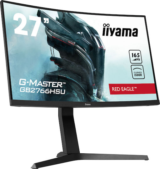 Iiyama G-Master GB2766HSU-B1 VA HDR Curved Gaming Monitor 23.6" FHD 1920x1080 165Hz view 5