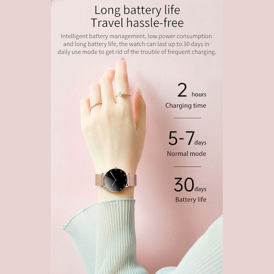 Aoke T8 Smartwatch with Heart Rate Monitor (Rose Gold) Ansicht 8