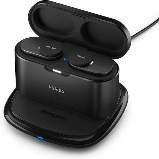 Philips Fidelio In-ear Bluetooth Handsfree Earphones with Sweat Resistance and Charging Case Black view 5