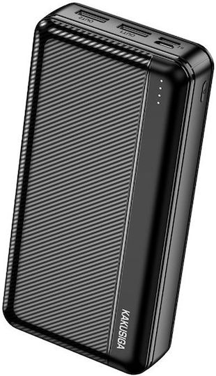 KAL Electronics KSC-1085 Power Bank 18000mAh with 2 USB-A Ports and USB-C Port Black