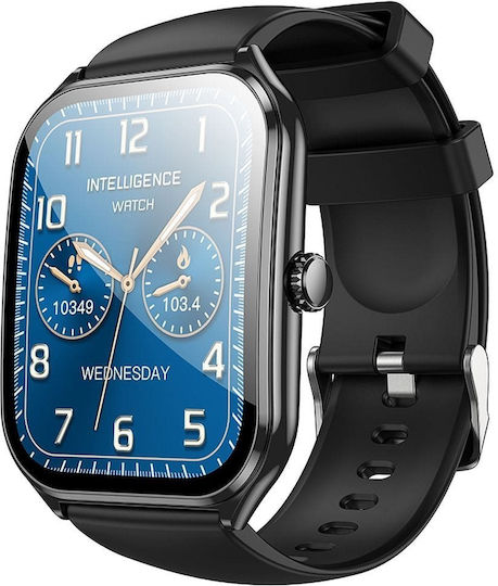 Hoco Y28 Smartwatch with Heart Rate Monitor (Black)