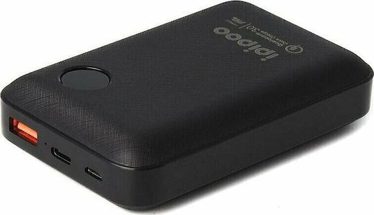 Ipipoo LP-27 Power Bank 10000mAh 18W with 2 USB-A Ports Black view 2