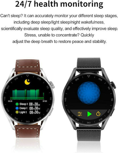 NO.1 DT3 Pro Smartwatch with Heart Rate Monitor (Black) view 4