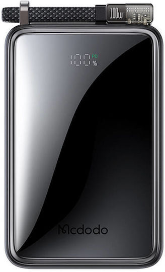 Mcdodo MC-0561 Digital Dis Power Bank 25000mAh 100W with USB-C Port Black vue 3
