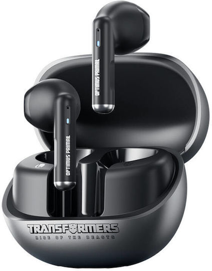 The Transformers TF-T28 In-ear Bluetooth Handsfree Earphones with Charging Case Black view 1