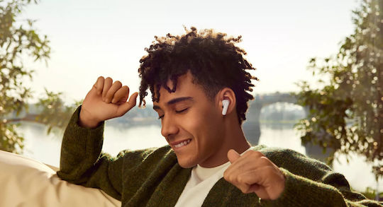 Oppo Enco Buds3 Pro Bluetooth Handsfree Earphones with Sweat Resistance and Charging Case White vista 4