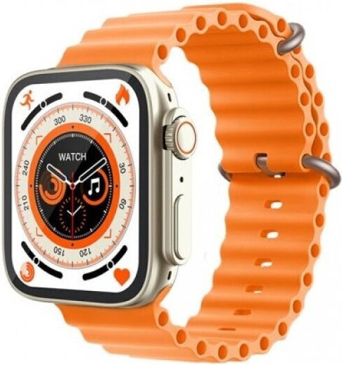 Z70 Ultra 49mm Smartwatch with Heart Rate Monitor (Orange) view 2