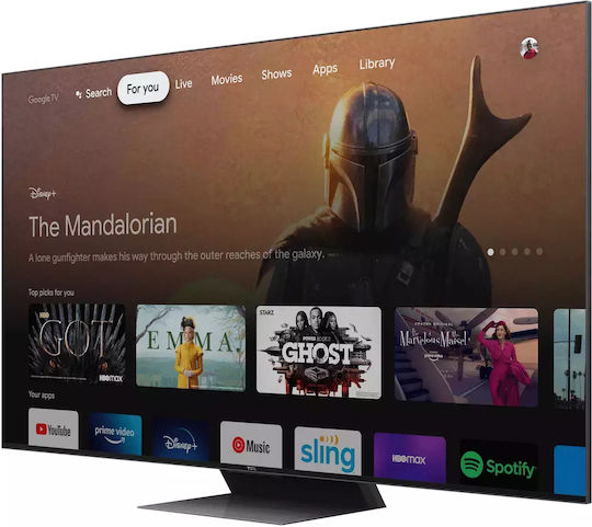 TCL Smart Television 65" 4K UHD QLED 65C845 HDR (2023) view 3