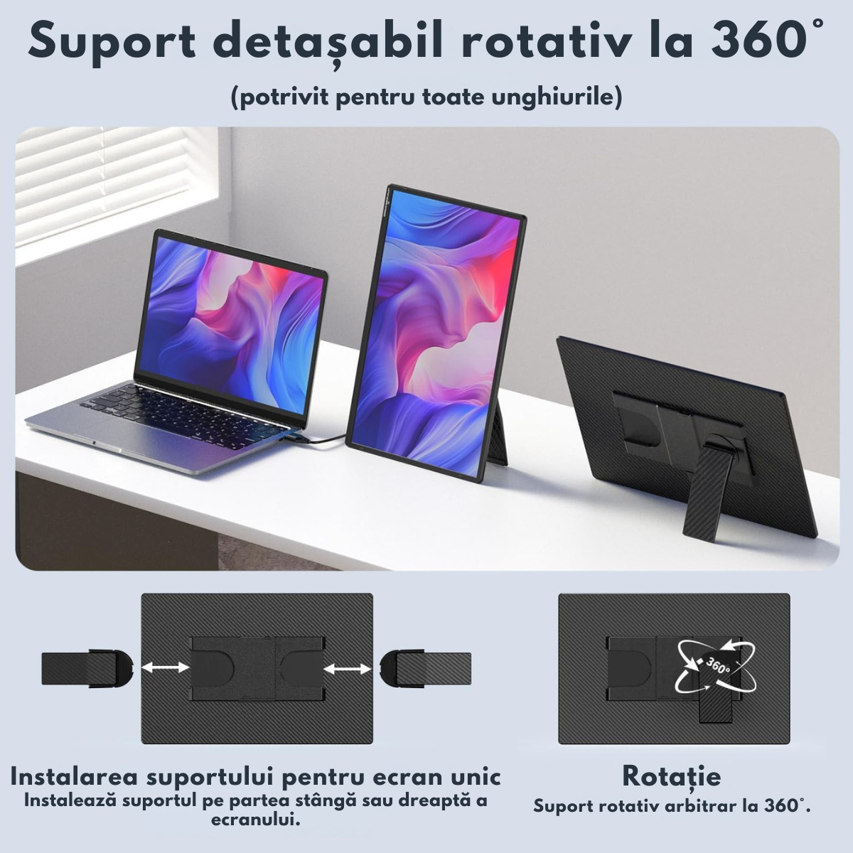 Qova Z1C IPS Portable Monitor 16" FHD 1920x1200 view 5