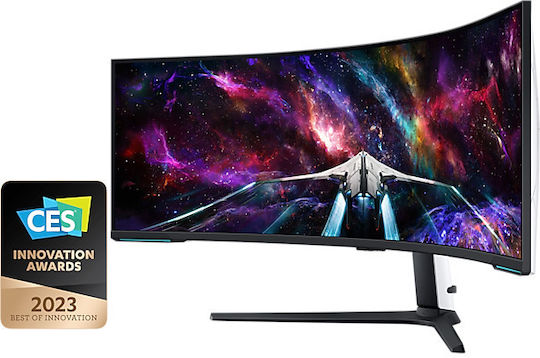 Samsung Odyssey Neo G9 LS57CG954 Ultrawide VA HDR Curved Gaming Monitor 57" 7680x2160 240Hz with Response Time 1ms GTG view 5