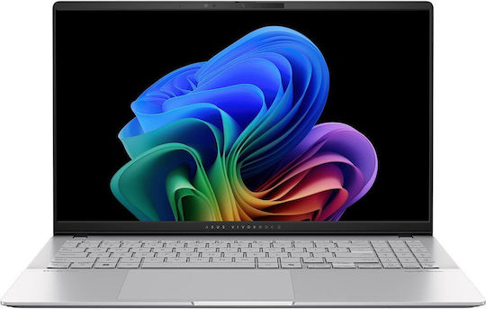 Asus VivoBook S15 15.6" OLED 120Hz (Snapdragon-X1E-78-100/32GB/1TB SSD/W11 Home) Cool Silver (GR Keyboard)