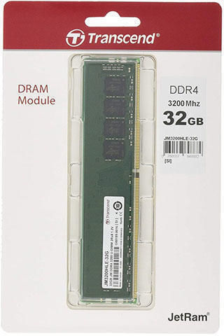 Transcend DDR4 with Module 1x32GB and Speed 3200 for Desktop JM3200HLE-32G view 2
