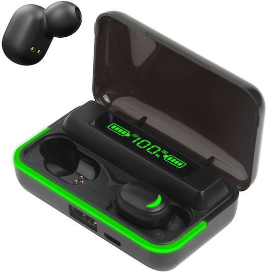 Rebel SN-E10 In-ear Bluetooth Handsfree Earphones with Charging Case Black view 2