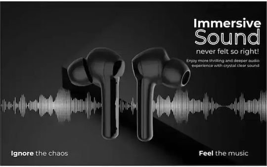 Arrango AC48867 In-ear Bluetooth Handsfree Earphones with Charging Case Black view 4