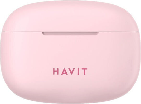 Havit TW967 Pro In-ear Bluetooth Handsfree Earphones with Charging Case Pink view 3